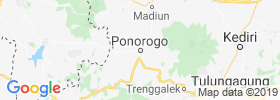 Ponorogo map